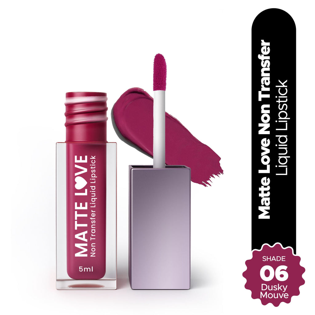 Hilary Rhoda Matte Love Non Transfer Liquid Lipstick - Dusky Mouve 06 | Grab2Buy