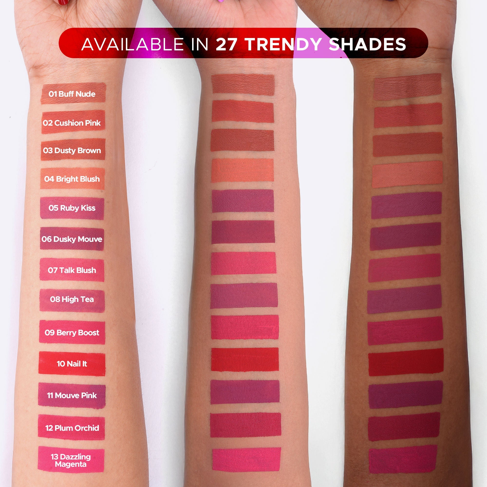 Hilary Rhoda Matte Love Non Transfer Liquid Lipstick - Dusky Mouve 06 | Grab2Buy