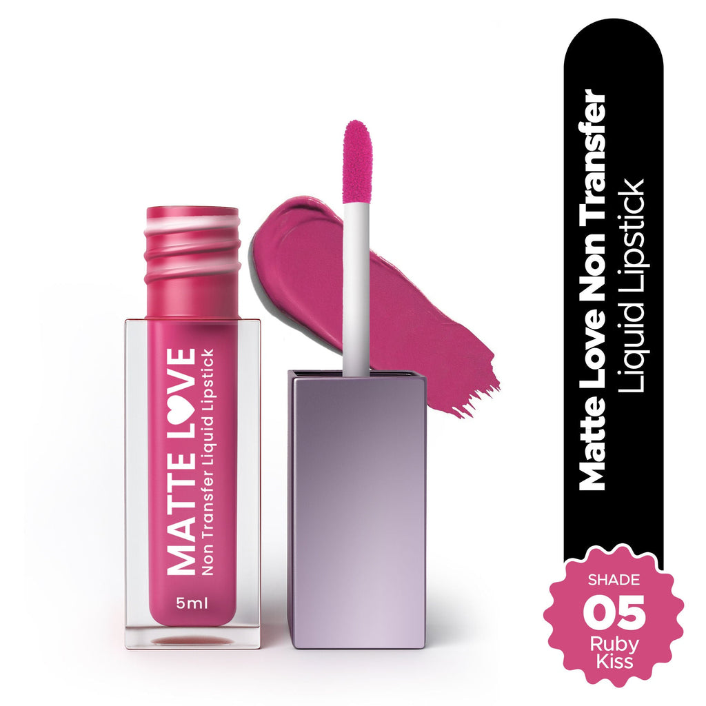 Hilary Rhoda Matte Love Non Transfer Liquid Lipstick - Ruby Kiss 05 | Grab2Buy