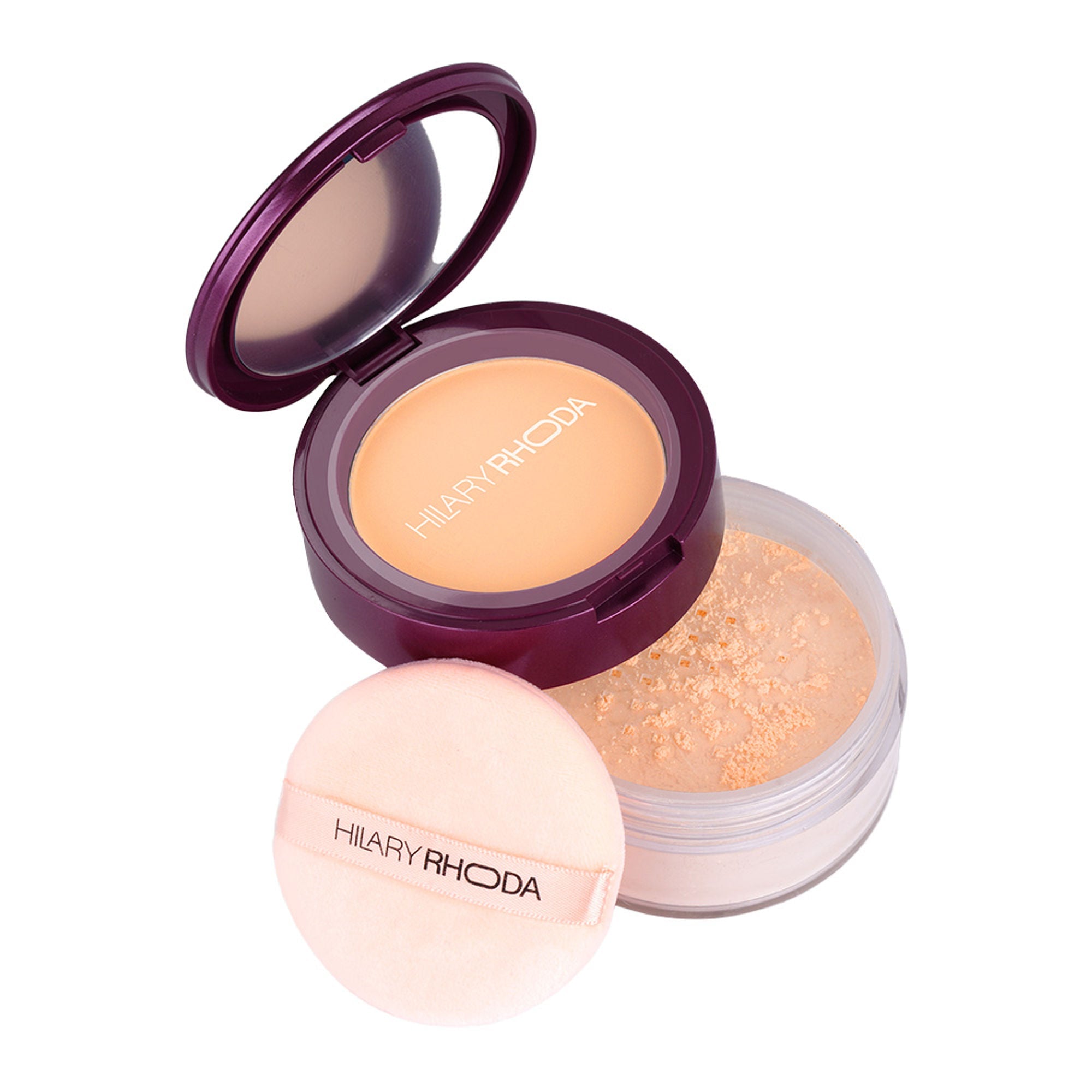 Hilary Rhoda The Setting Duo Matte Compact Powder - Sand 04 | Grab2Buy