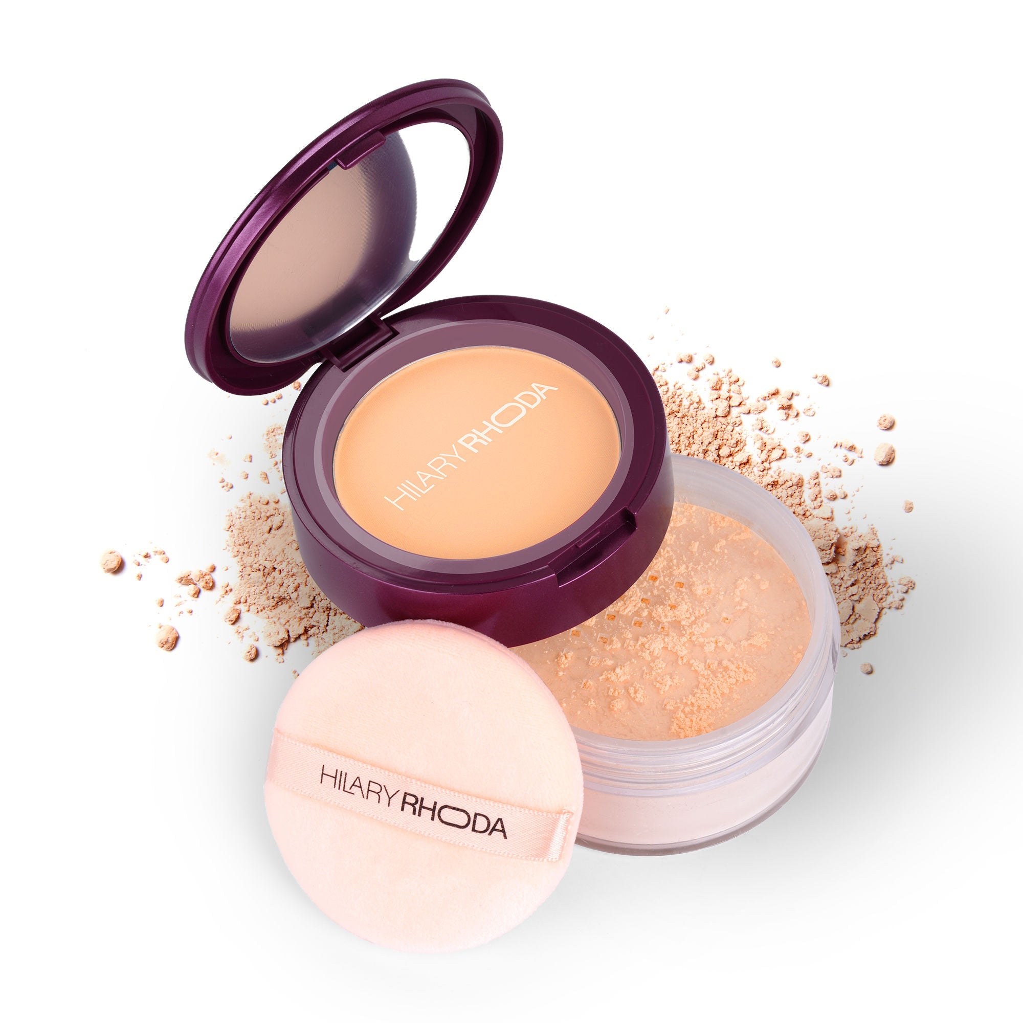 Hilary Rhoda The Setting Duo Matte Compact Powder - Sand 04 | Grab2Buy