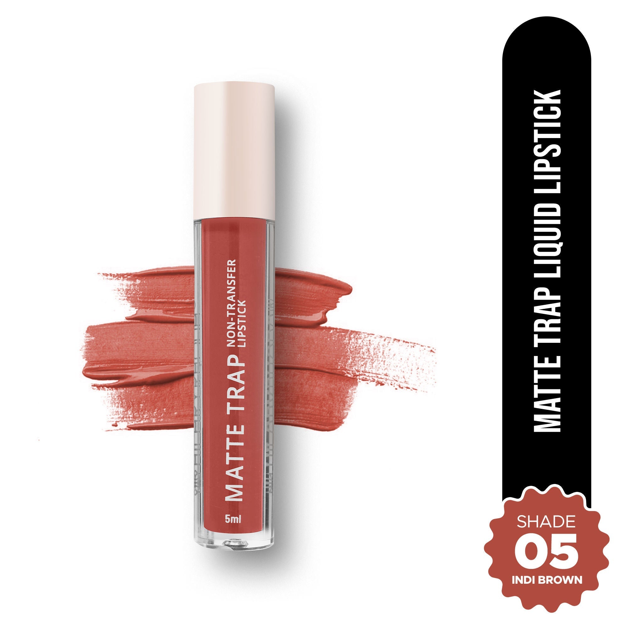 Hilary Rhoda Matte Trap Liquid Lipstick - Indi Brown 05 | Grab2Buy