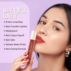 Hilary Rhoda Matte Trap Liquid Lipstick - Indi Brown 05 | Grab2Buy