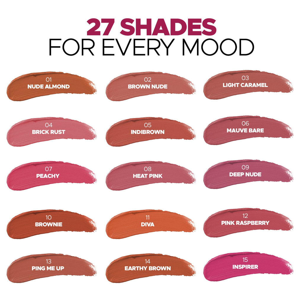 Hilary Rhoda Matte Trap Liquid Lipstick - Indi Brown 05 | Grab2Buy