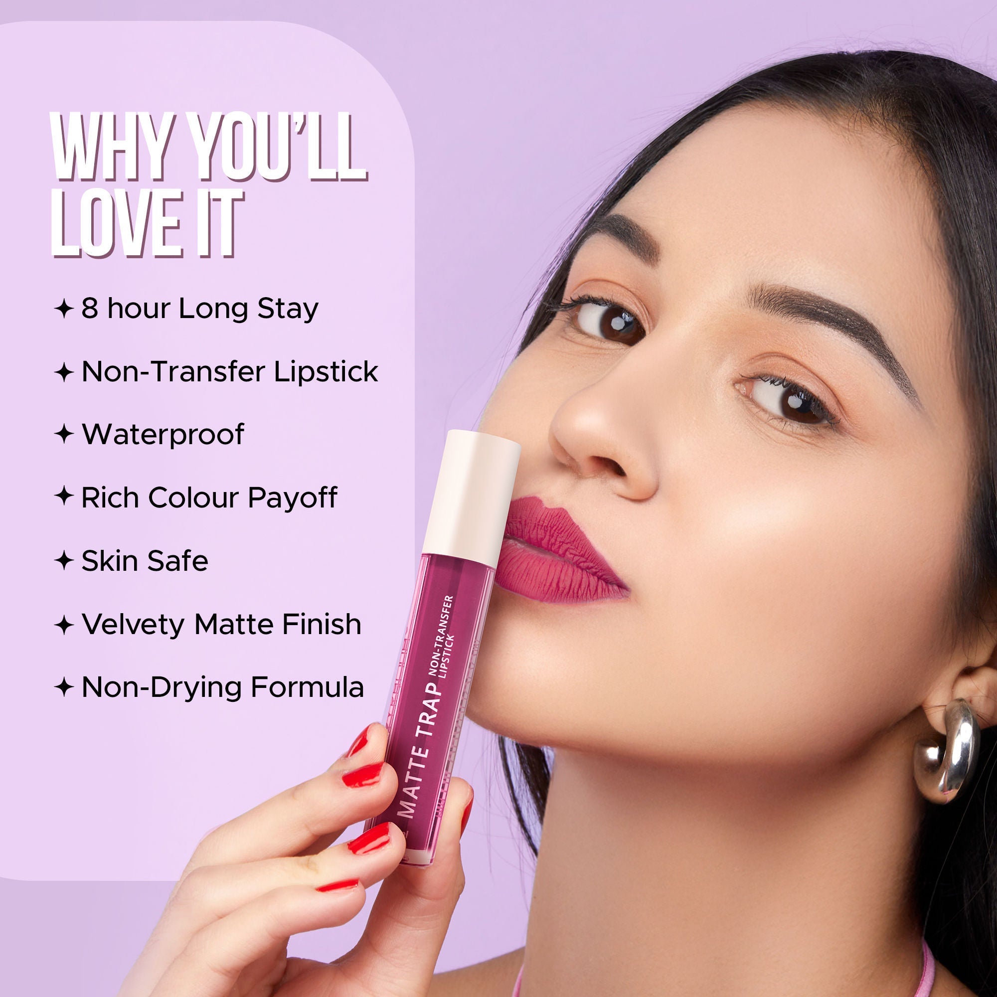 Hilary Rhoda Matte Trap Liquid Lipstick - Deep Nude 09