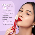 Hilary Rhoda Matte Trap Liquid Lipstick - Ambitious Red 21