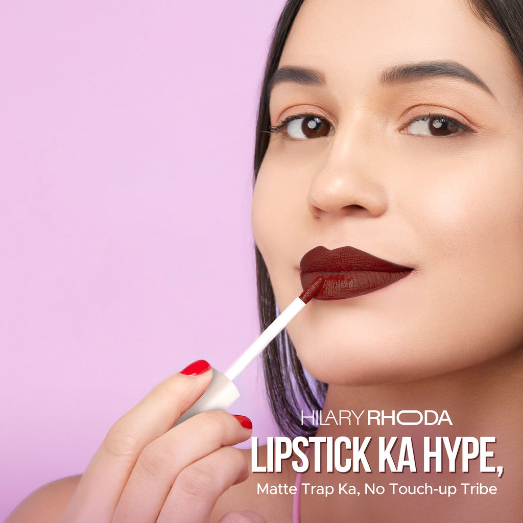 Hilary Rhoda Matte Trap Liquid Lipstick - Wine Divine 22 | Grab2Buy