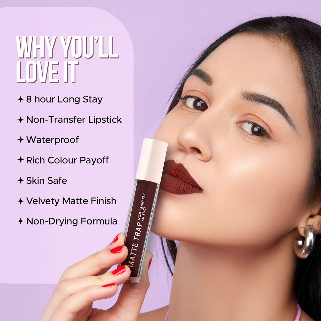 Hilary Rhoda Matte Trap Liquid Lipstick - Wine Divine 22 | Grab2Buy