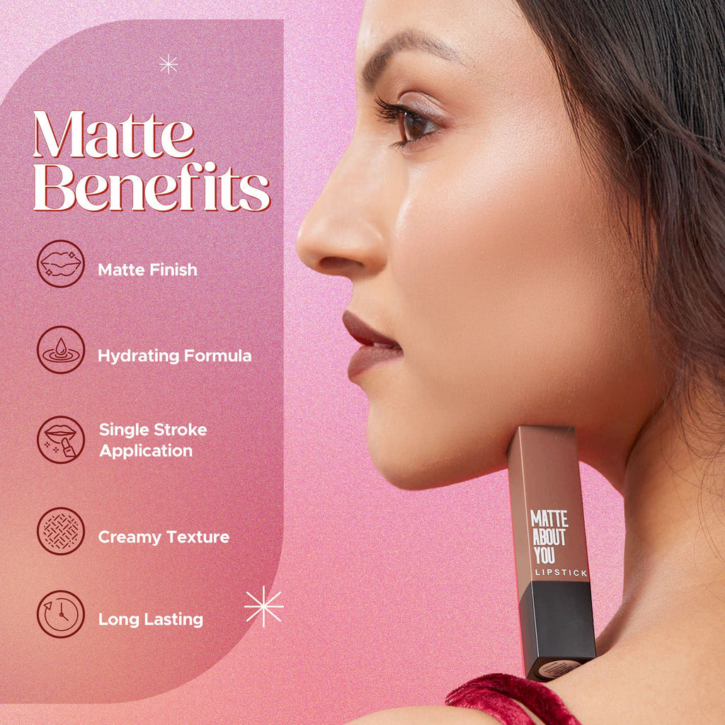 Hilary Rhoda Matte About You Lipstick - Hazel Hug 02 | Grab2Buy