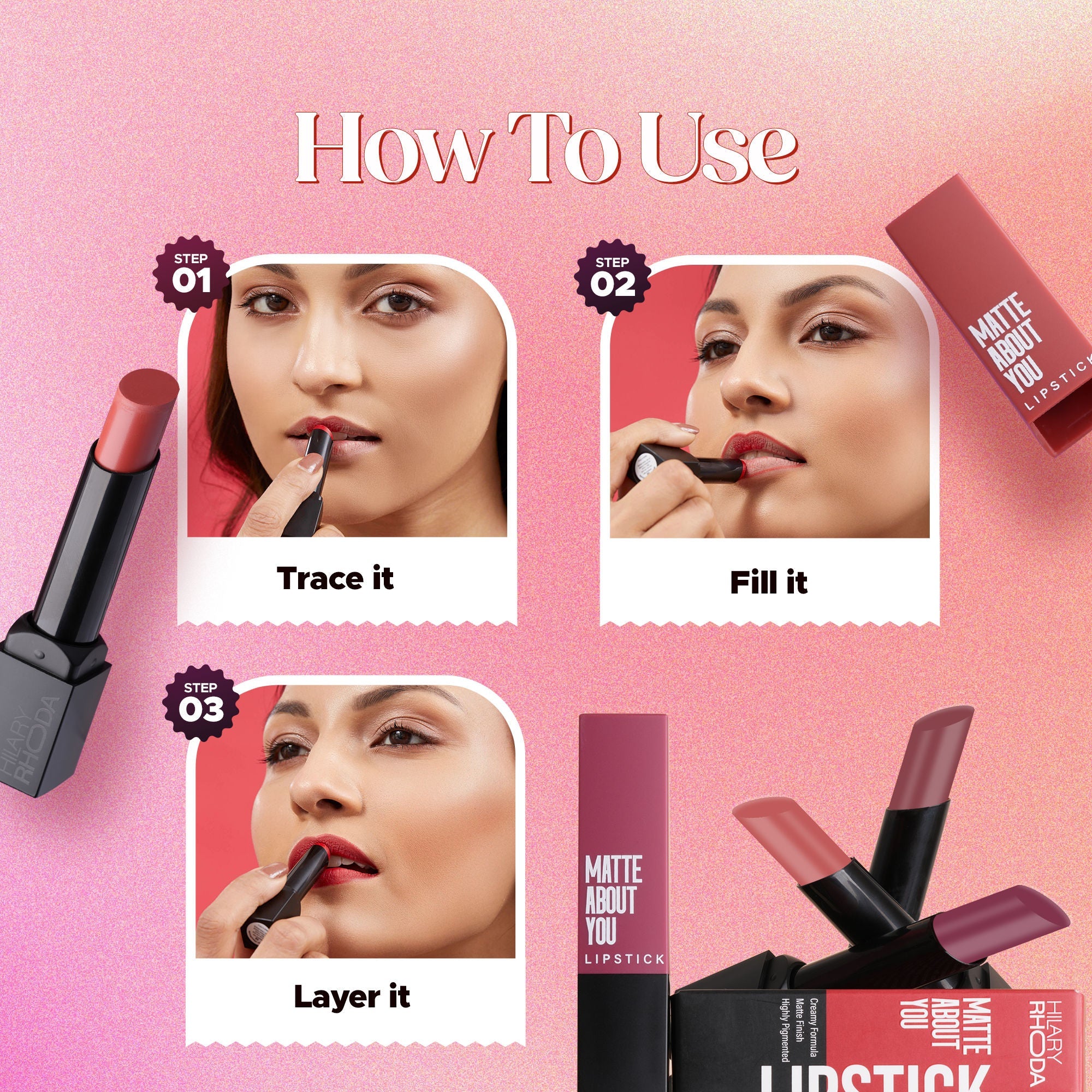 Hilary Rhoda Matte About You Lipstick - Cocoa Crush 11 | Grab2Buy