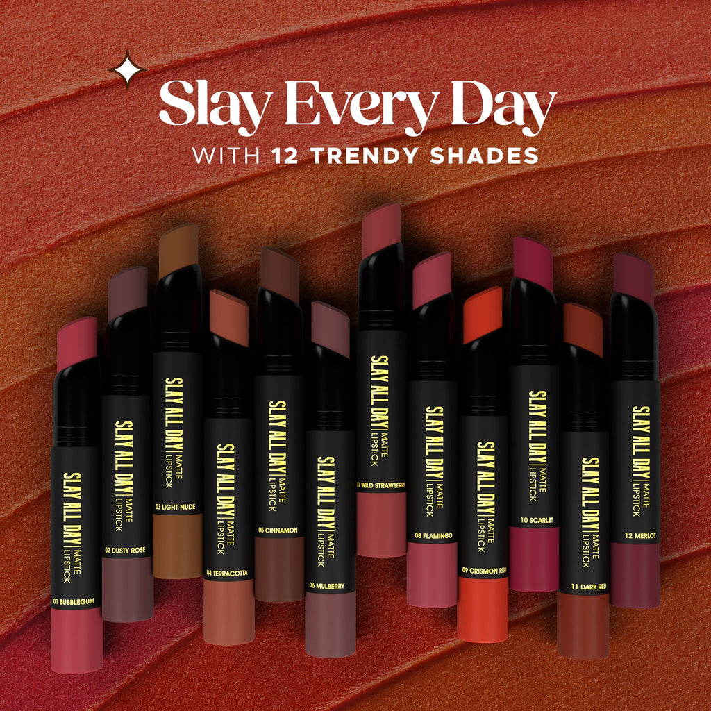 Hilary Rhoda Slay All Day Matte Lipstick - Cinnamon 05 | Grab2Buy