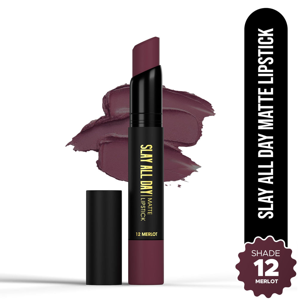 Hilary Rhoda Slay All Day Matte Lipstick - Merlot 12 | Grab2Buy