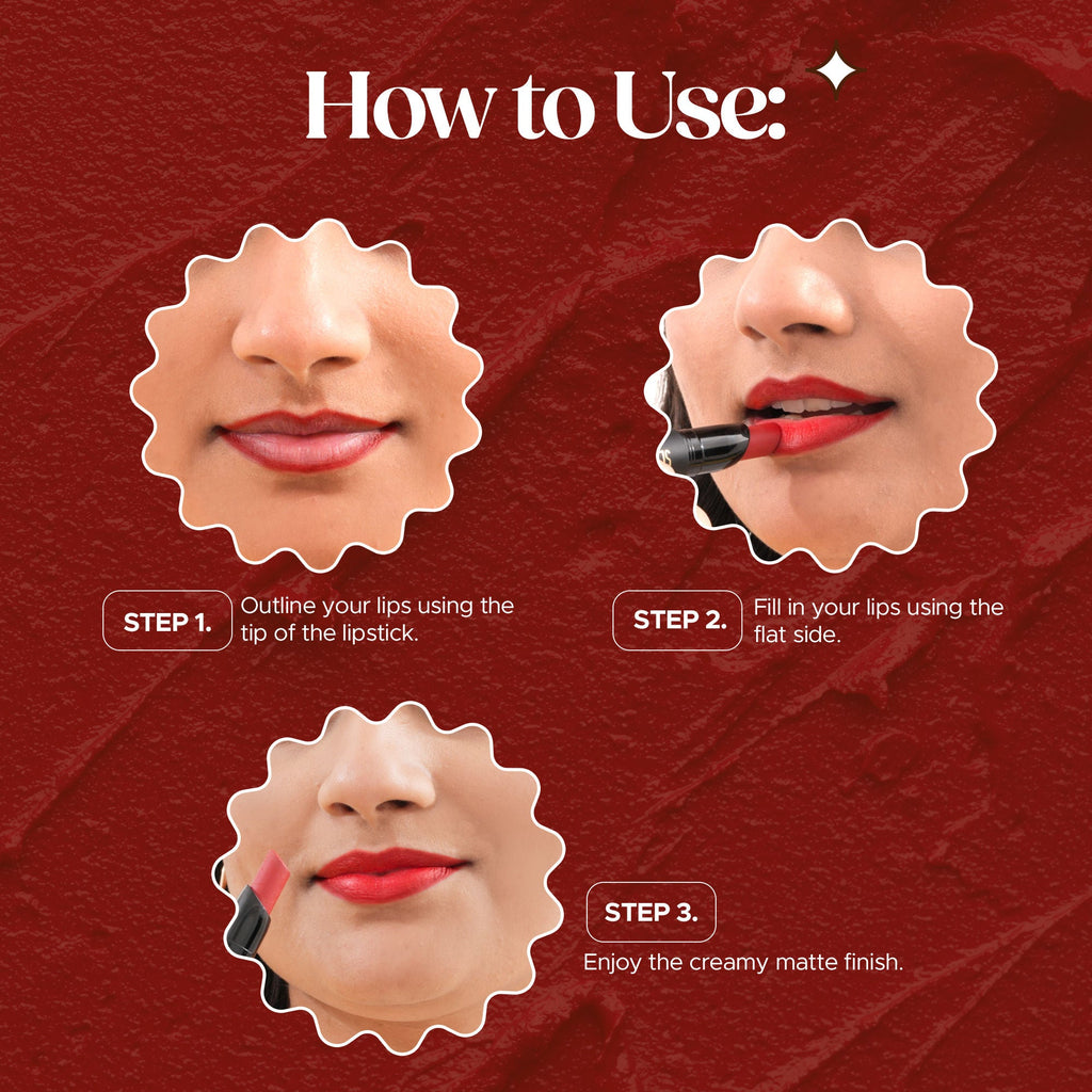 Hilary Rhoda Slay All Day Matte Lipstick - Merlot 12 | Grab2Buy