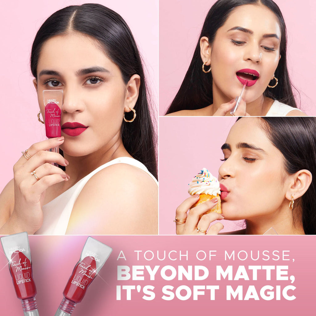 Hilary Rhoda Touch Of Mousse Waterproof Lipstick - Playful Berry 05 | Grab2Buy