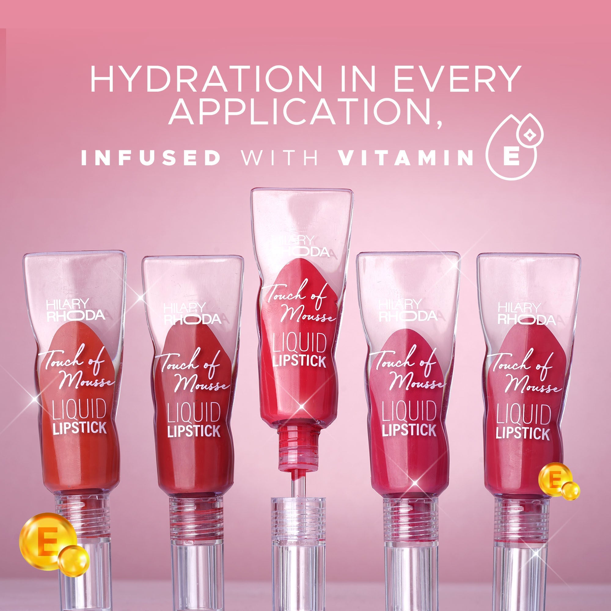 Hilary Rhoda Touch Of Mousse Waterproof Lipstick - Playful Berry 05 | Grab2Buy