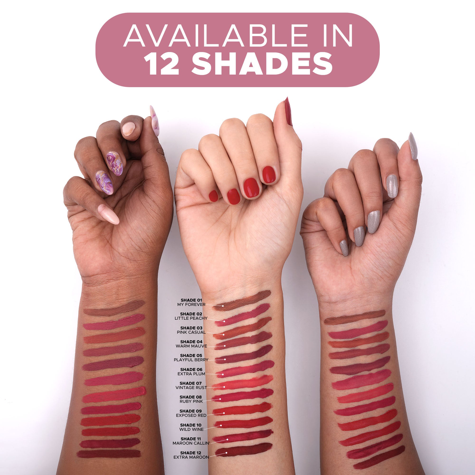 Hilary Rhoda Touch Of Mousse Waterproof Lipstick - Playful Berry 05 | Grab2Buy