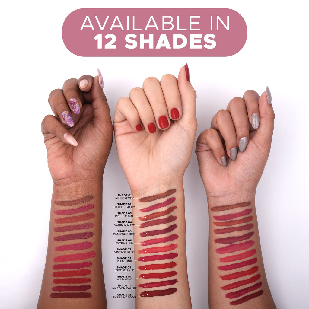 Hilary Rhoda Touch Of Mousse Waterproof Lipstick - Maroon Callin 11