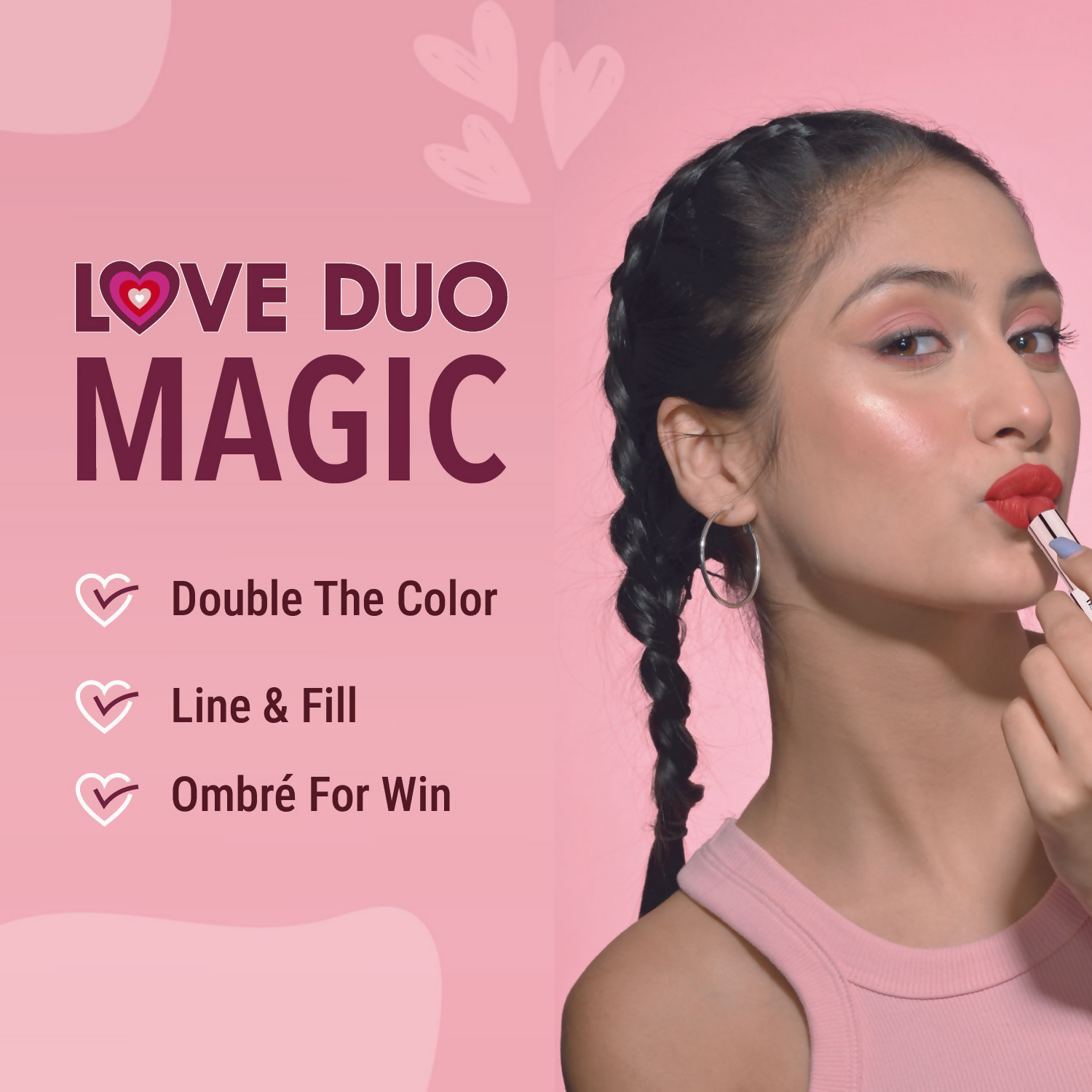 Blue Heaven Love Duo 2 In 1 Dual Sided Lipstick - 03 | Grab2Buy