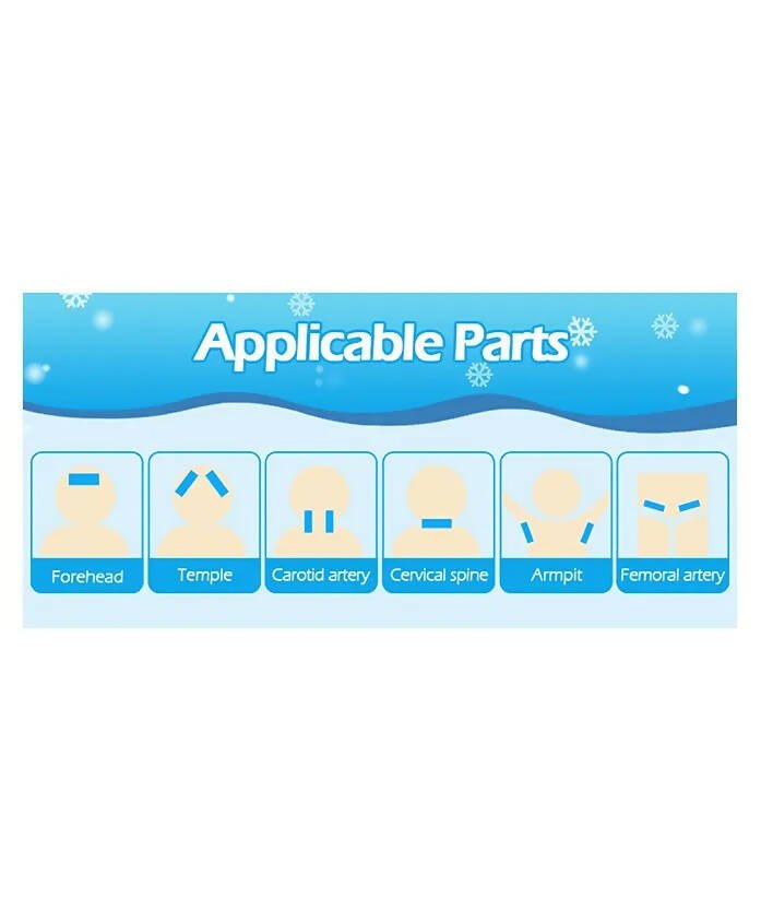 AHC Baby & Kids Cooling Gel Patch For Fever Colour changing Patch - 4 Pcs | Grab2Buy