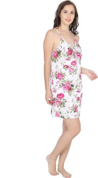 Ruhani HLSC Floral Printed Short Nighty Fits Bust (Ruhani-NT-06-FS) | Grab2Buy