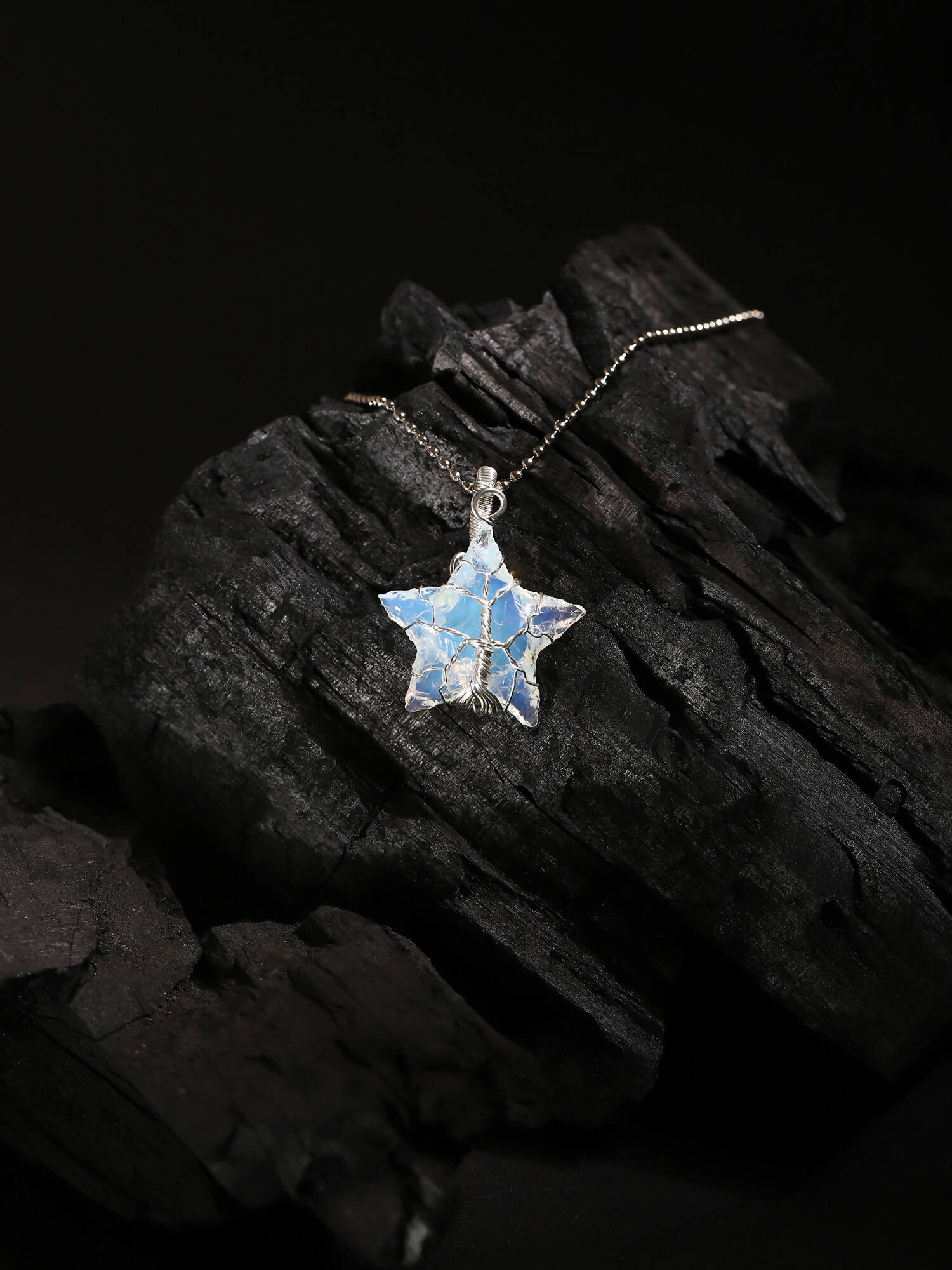 Women's Silver-Toned Blue Silver-Plated Handcrafted Chain - Ruby Raang | Grab2Buy