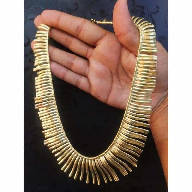 MS Fashion India Designer Traditional Gold Color Necklace for Women | Grab2Buy