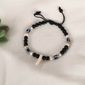 NVR Men & Women Pearl Evil Eye Adjustable Bracelet | Grab2Buy