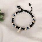 NVR Men & Women Pearl Evil Eye Adjustable Bracelet | Grab2Buy