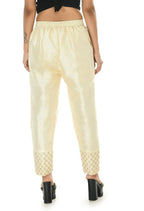 Mominos Fashion Moeza Silk Off White Color Pant | Grab2Buy