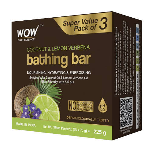 Wow Skin Science Coconut & Lemon Verbena Bathing Bar | Grab2Buy