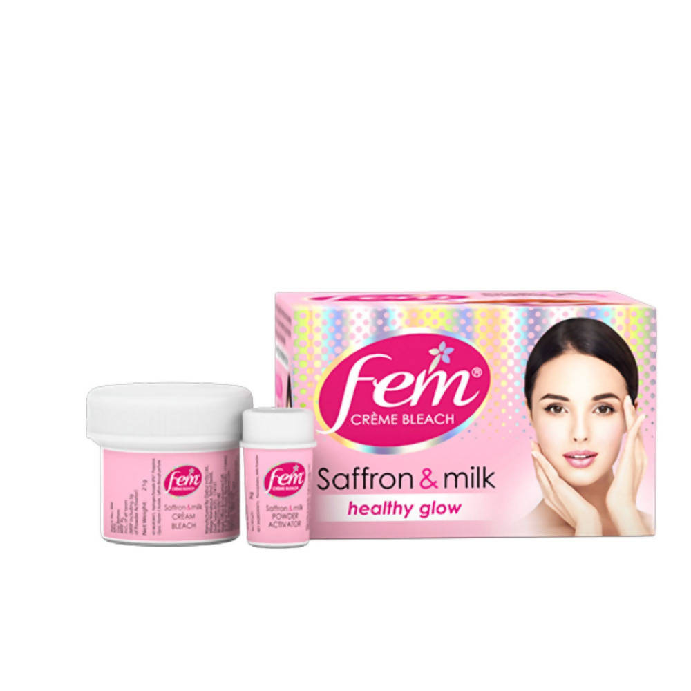 Fem Saffron & Milk Healthy Glow Creme Bleach | Grab2Buy