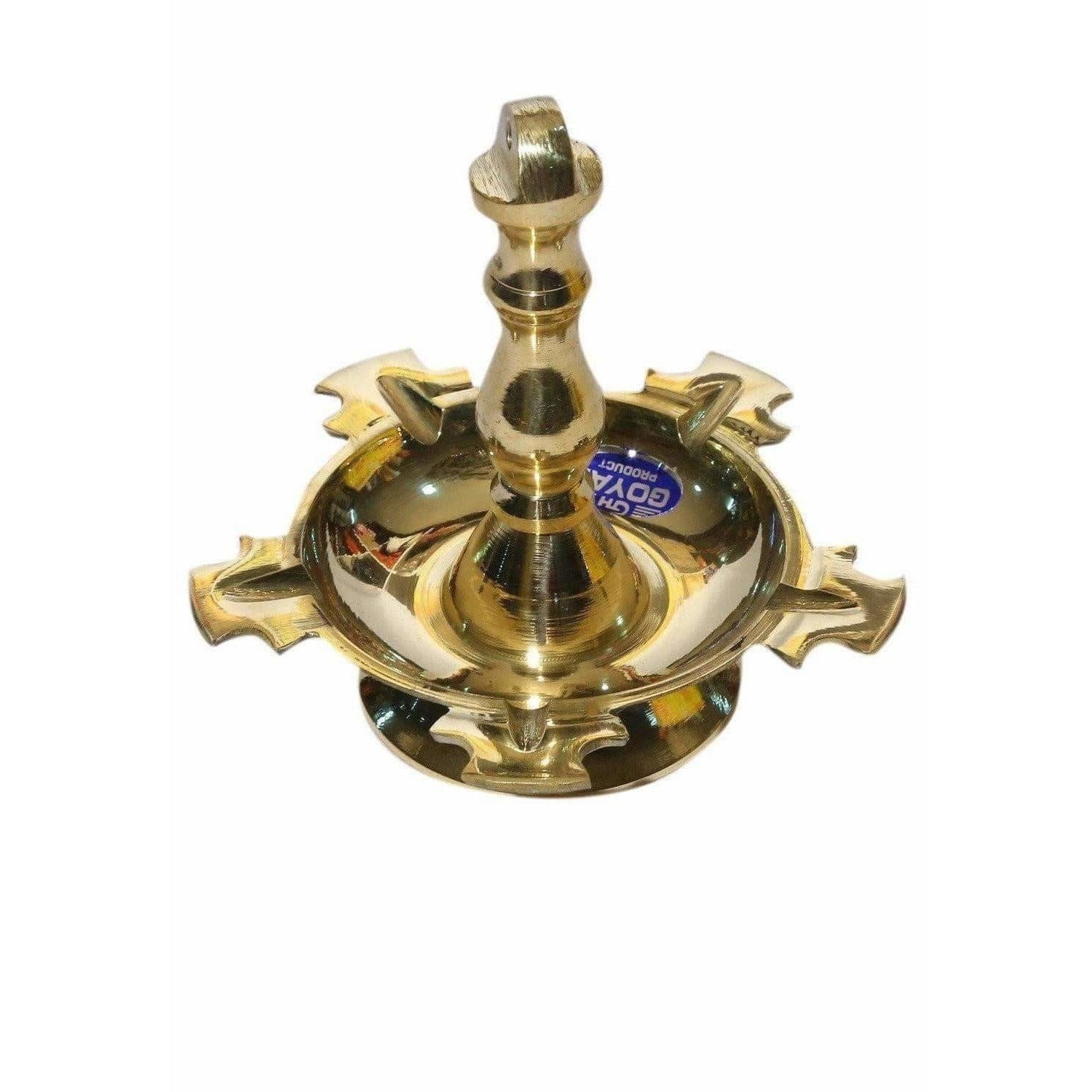 Brass Pooja Diya/ Lamp Stand  (Big Size) / Deepam Stand (Big Size)-1Step | Grab2Buy