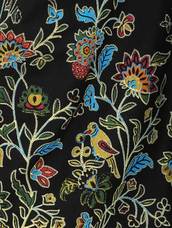 Mominos Fashion Black Floral Design Palazzo | Grab2Buy