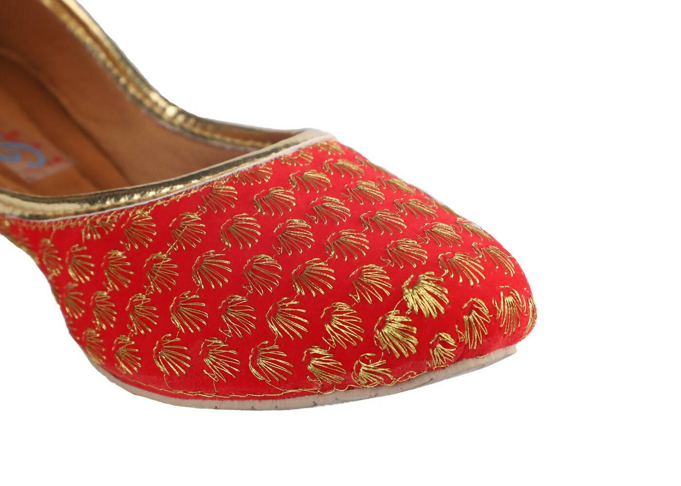 Tiny Bugs Girls Sequin Detailing Ethnic Juttis - Red | Grab2Buy