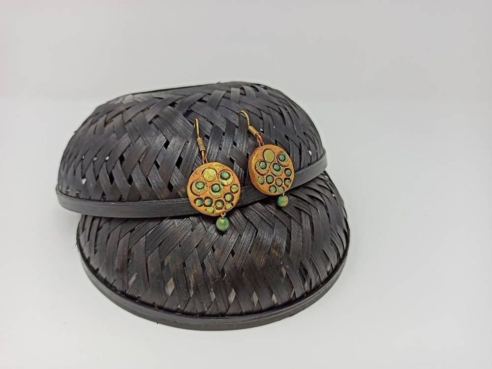 Terracotta Boho Style Hangings-Copper And Green | Grab2Buy