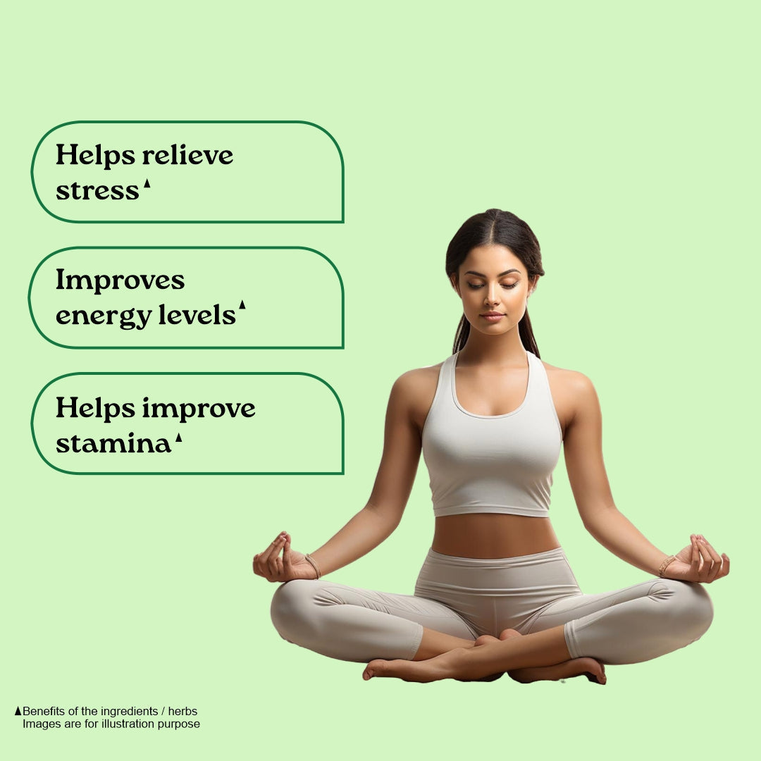 Jagat Pharma Ashwagandha Capsules | Helps Relieve Stress and Anxiety