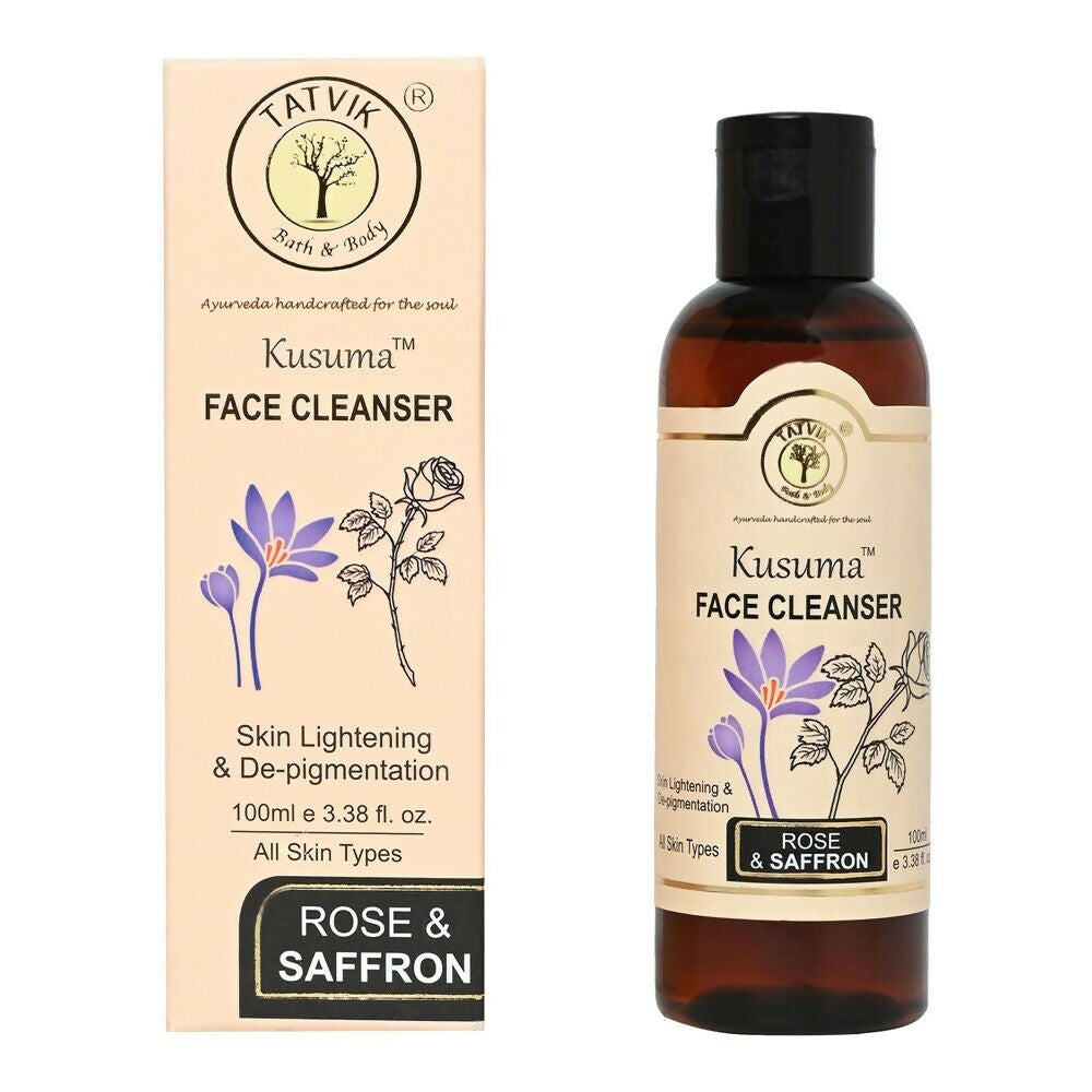 Tatvik Ayurveda Kusuma Face Cleanser (Rose & Saffron) | Grab2Buy