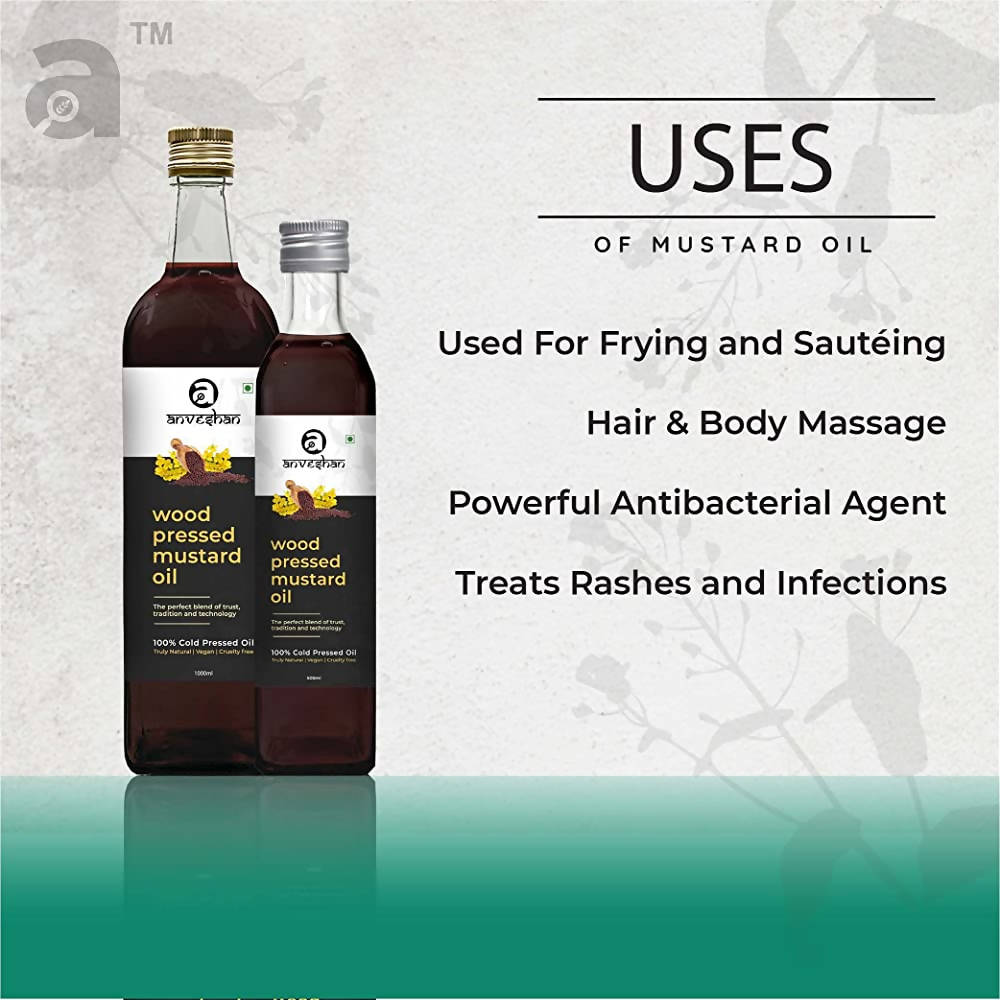 Grab2Buy Wood Pressed Black Mustard Oil
