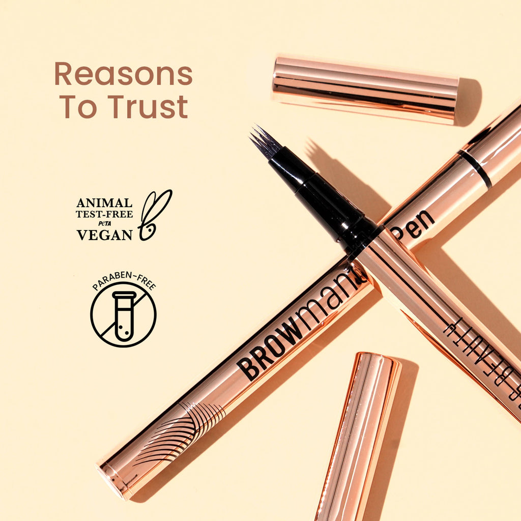 Swiss Beauty Browmance Pen Fills In Sparse Hair For 8-Hour Stay - 1 Light Brown