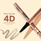 Swiss Beauty Browmance Pen Fills In Sparse Hair For 8-Hour Stay - 2 Medium Brown