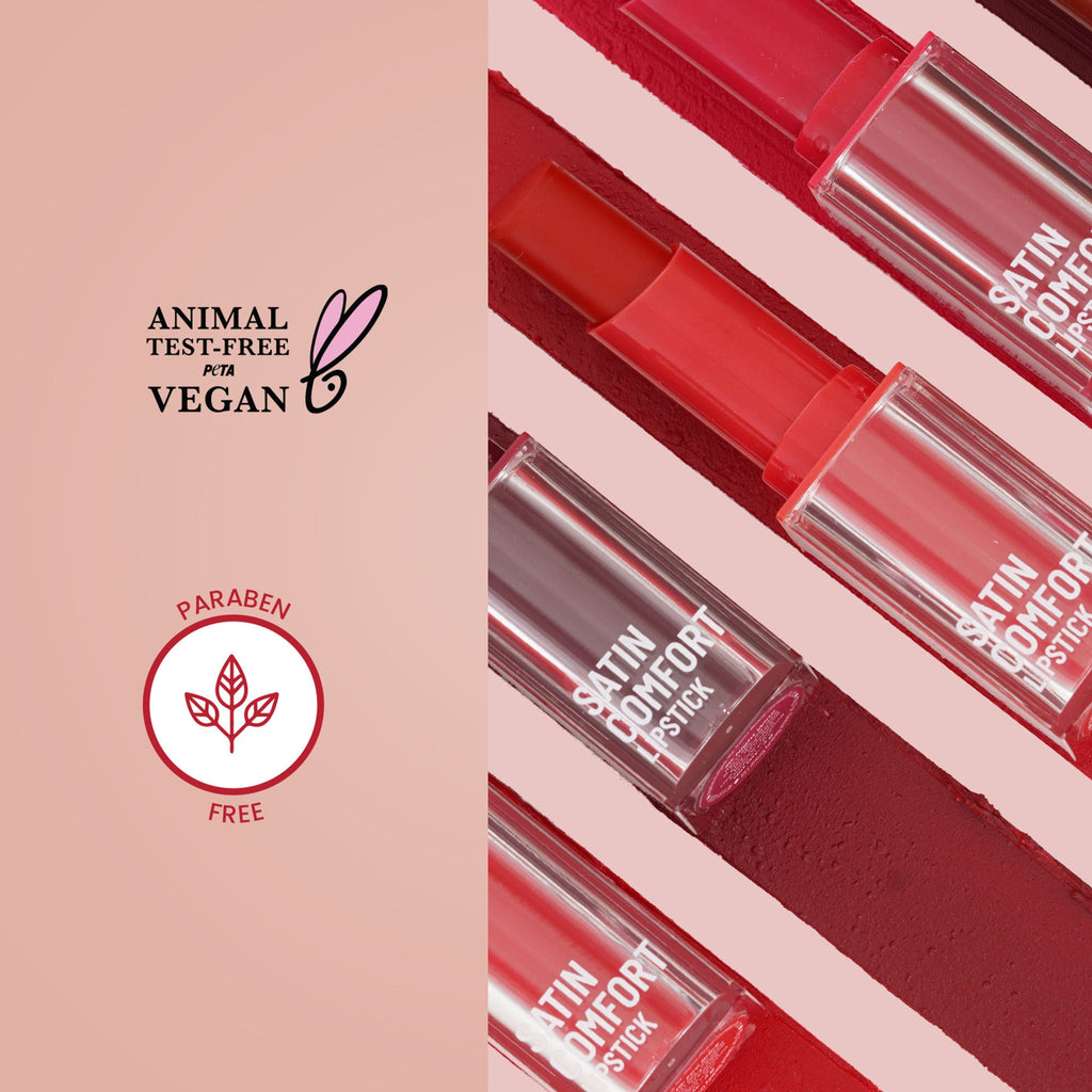 Swiss Beauty Satin Comfort Smooth Glide, Highly Pigmented , Ultra Hydrating Lipstick - 8 Salmon Pink | Grab2Buy