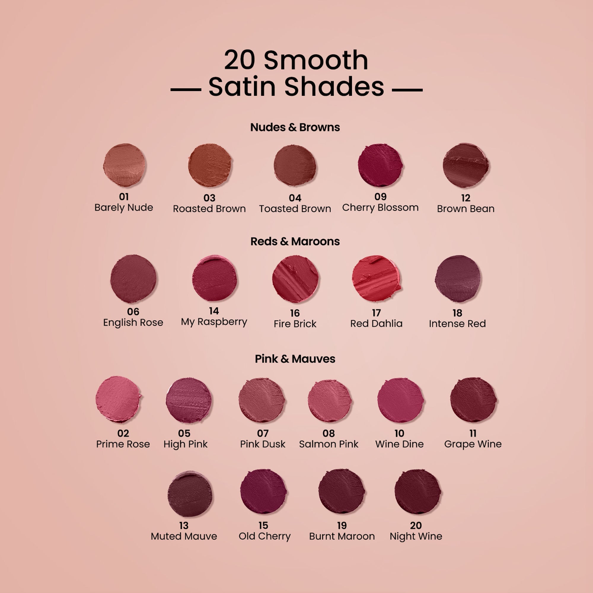 Swiss Beauty Satin Comfort Smooth Glide, Highly Pigmented , Ultra Hydrating Lipstick - 13 Muted Mauve | Grab2Buy