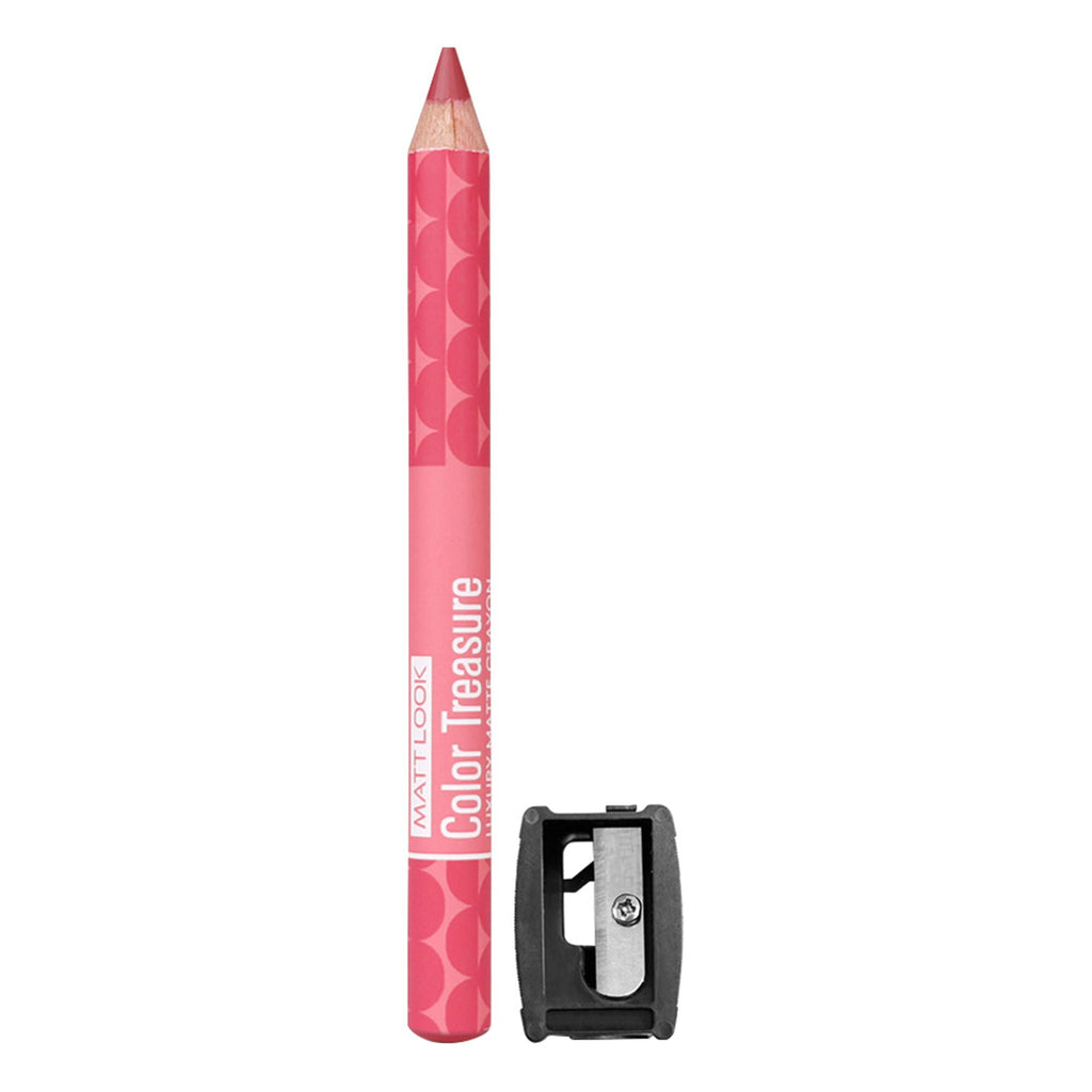 Matt Look Color Treasure Luxury Matte Lip Pencil Crayon - 12 Charming Pink | Grab2Buy