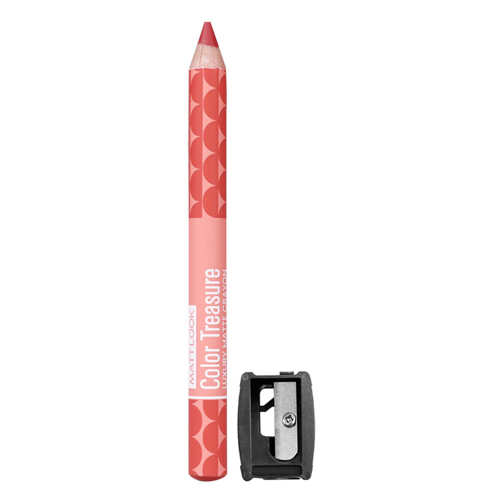 Matt Look Color Treasure Luxury Matte Lip Pencil Crayon - 13 Candy Peach | Grab2Buy