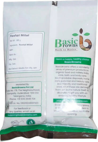 BasicBrowns Foxtail Millet | Grab2Buy