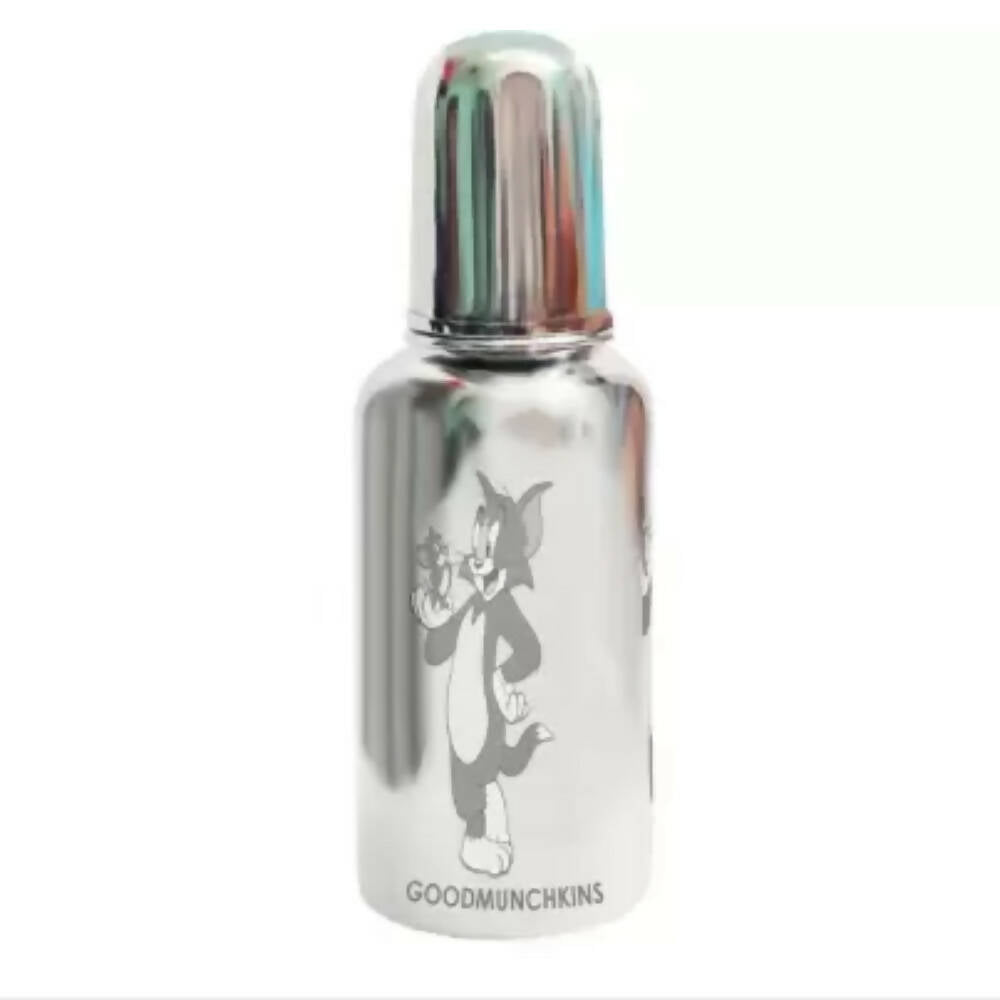 Goodmunchkins Stainless Steel Feeding Bottle 304 Grade Steel, Jointless, BPA Free, Rustfree Bottle For Kids 220ml | Grab2Buy