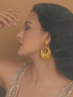 Golden Earrings (Gold) - Ruby Raang | Grab2Buy