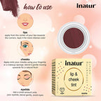 Inatur Lip and Cheek Tint Mocha