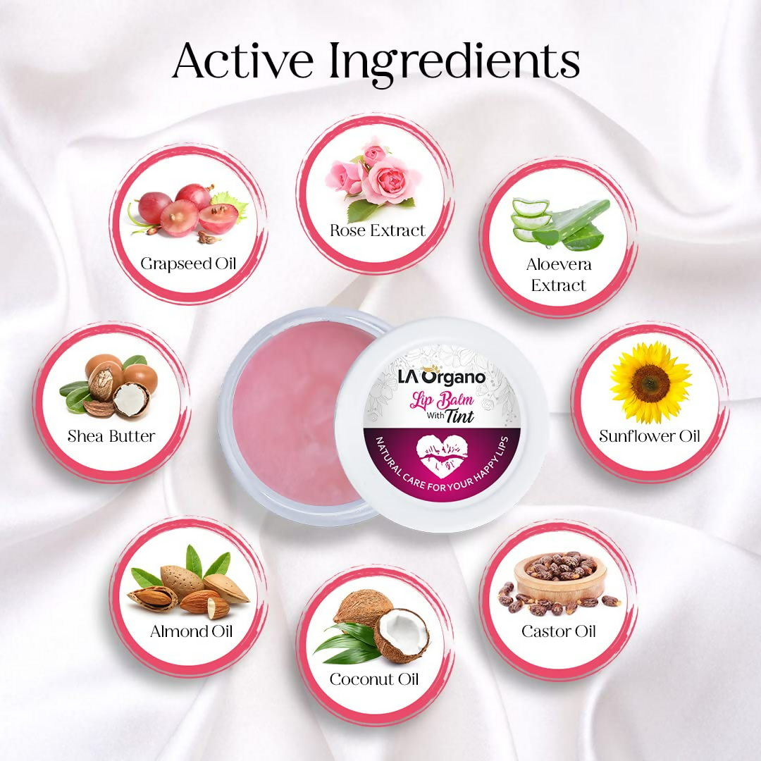 LA Organo Tint Lip Balm For Dry Chapped Lips | Grab2Buy