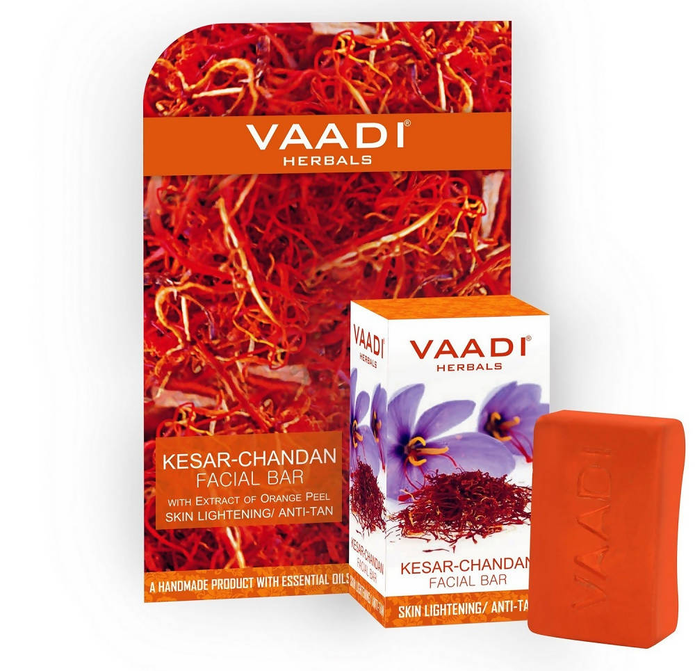 Vaadi Herbals Kesar Chandan Facial Bar With Extract Of Orange Peel | Grab2Buy